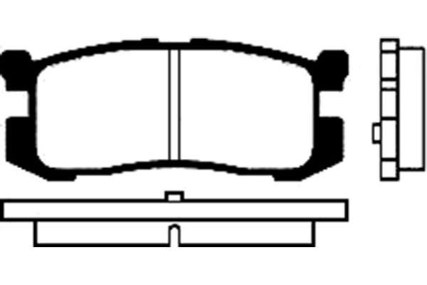 KAVO PARTS Комплект тормозных колодок, дисковый тормоз BP-4538